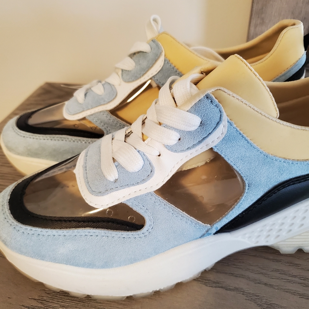 NWOT Qupid TERRACE-06A  Clear Low-Top Size 9 US women Sneakers